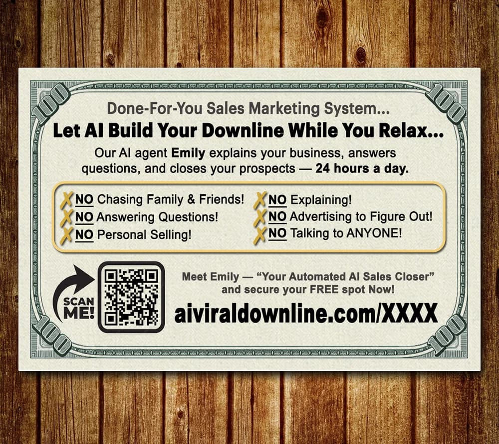 Ai Viral Downline Drop Card