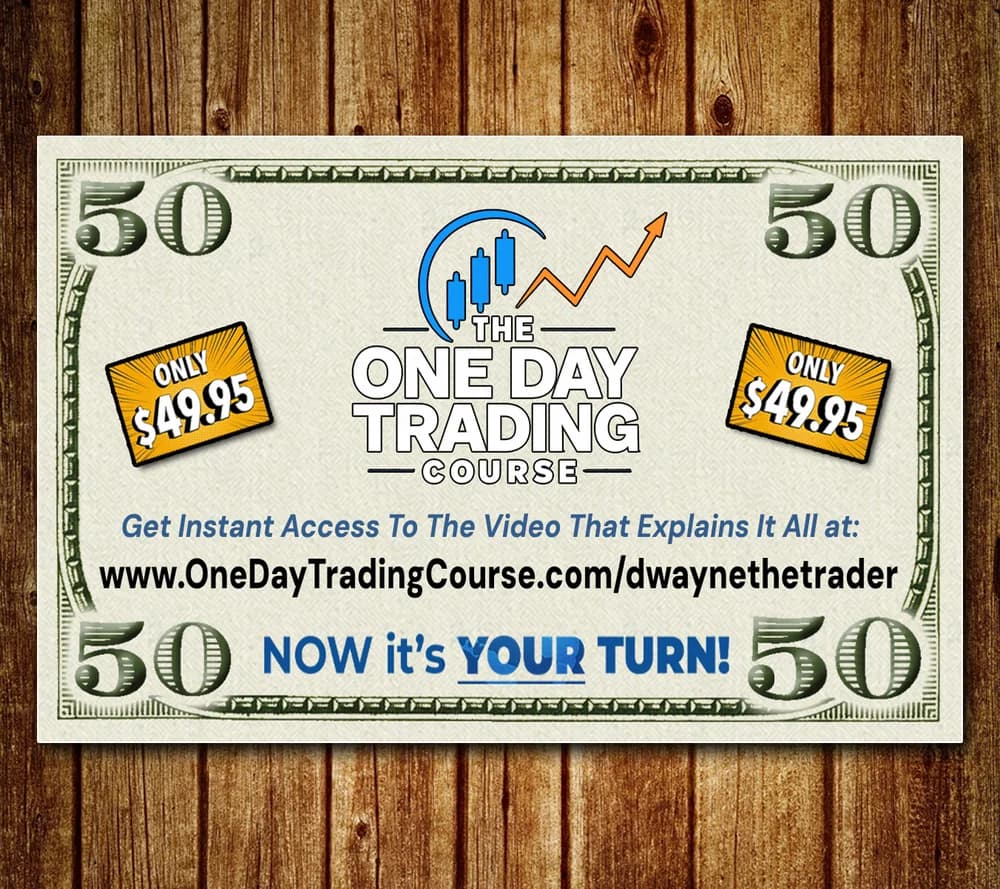 One Day Trading Course Drop Card