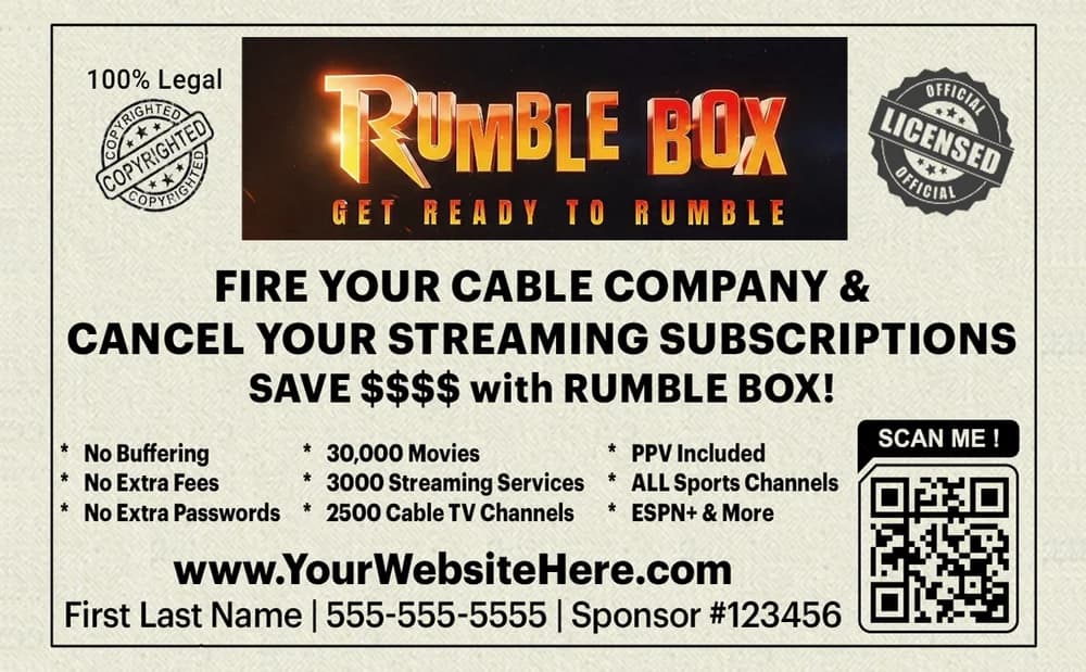 Rumble Box Drop Card